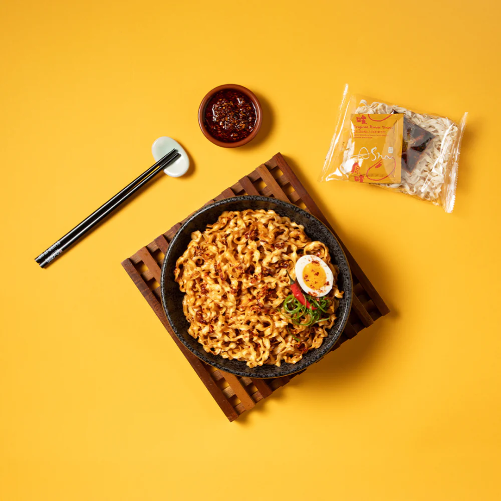 A-Sha Chili Crisp Squiggly Noodle - Image 3