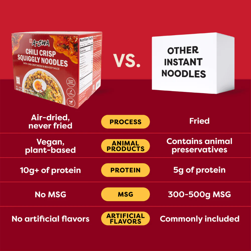A-Sha Chili Crisp Squiggly Noodle - Image 6