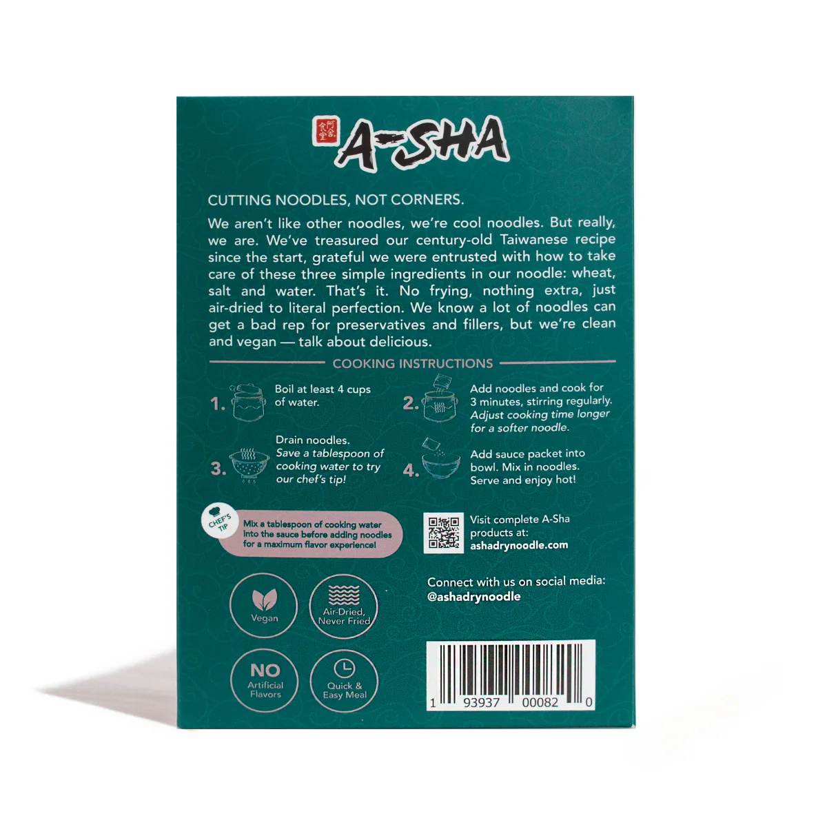 A-Sha Garlic Soy Thin Street Noodle Box - Image 4