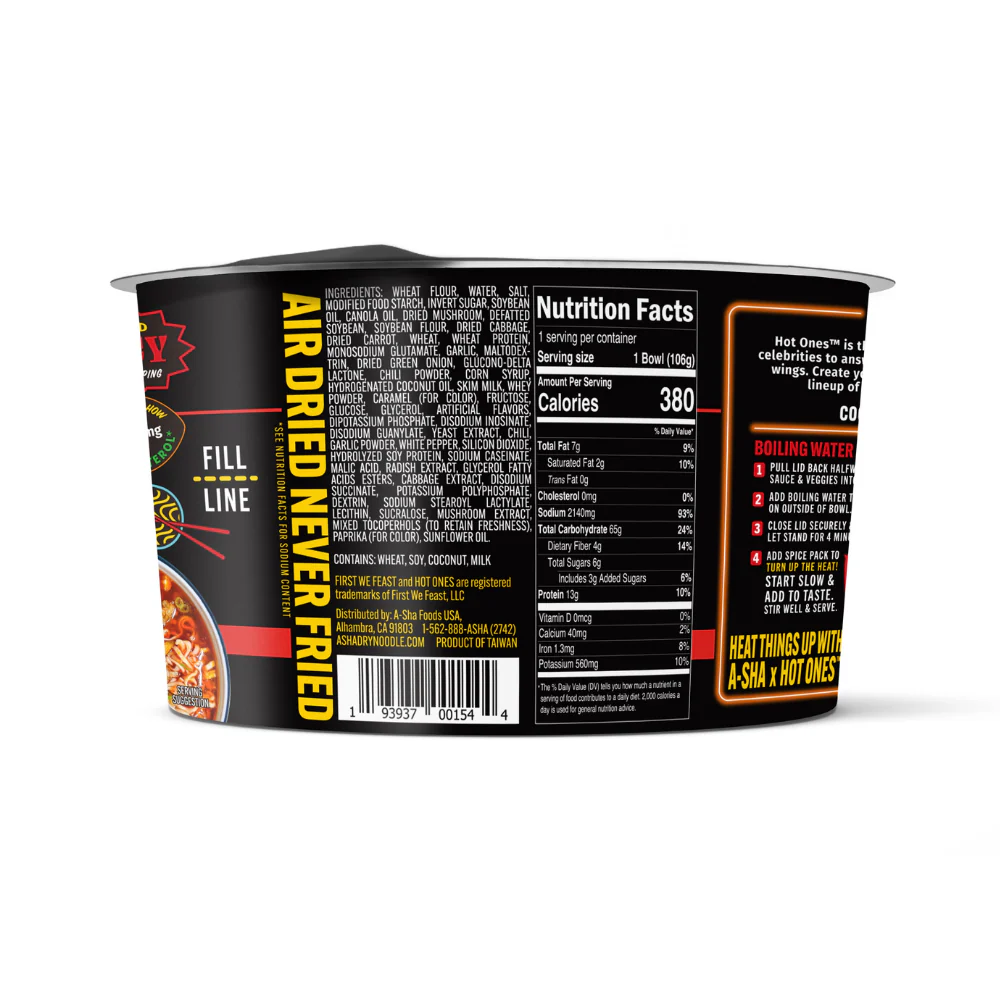 A-Sha x Hot Ones Fiery Hot Tonkotsu Noodles - Image 4