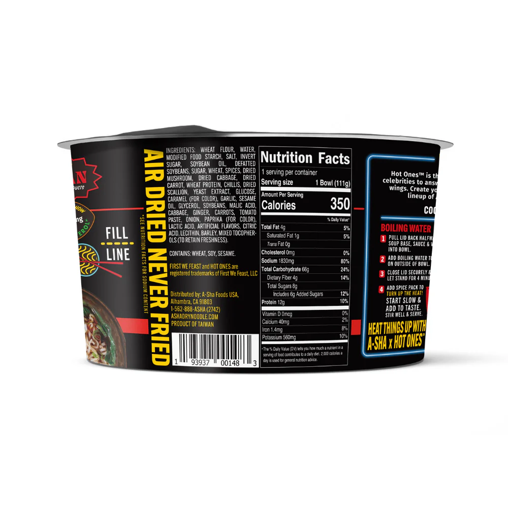 A-Sha x Hot Ones Sizzling Chili Garlic Noodles - Image 4