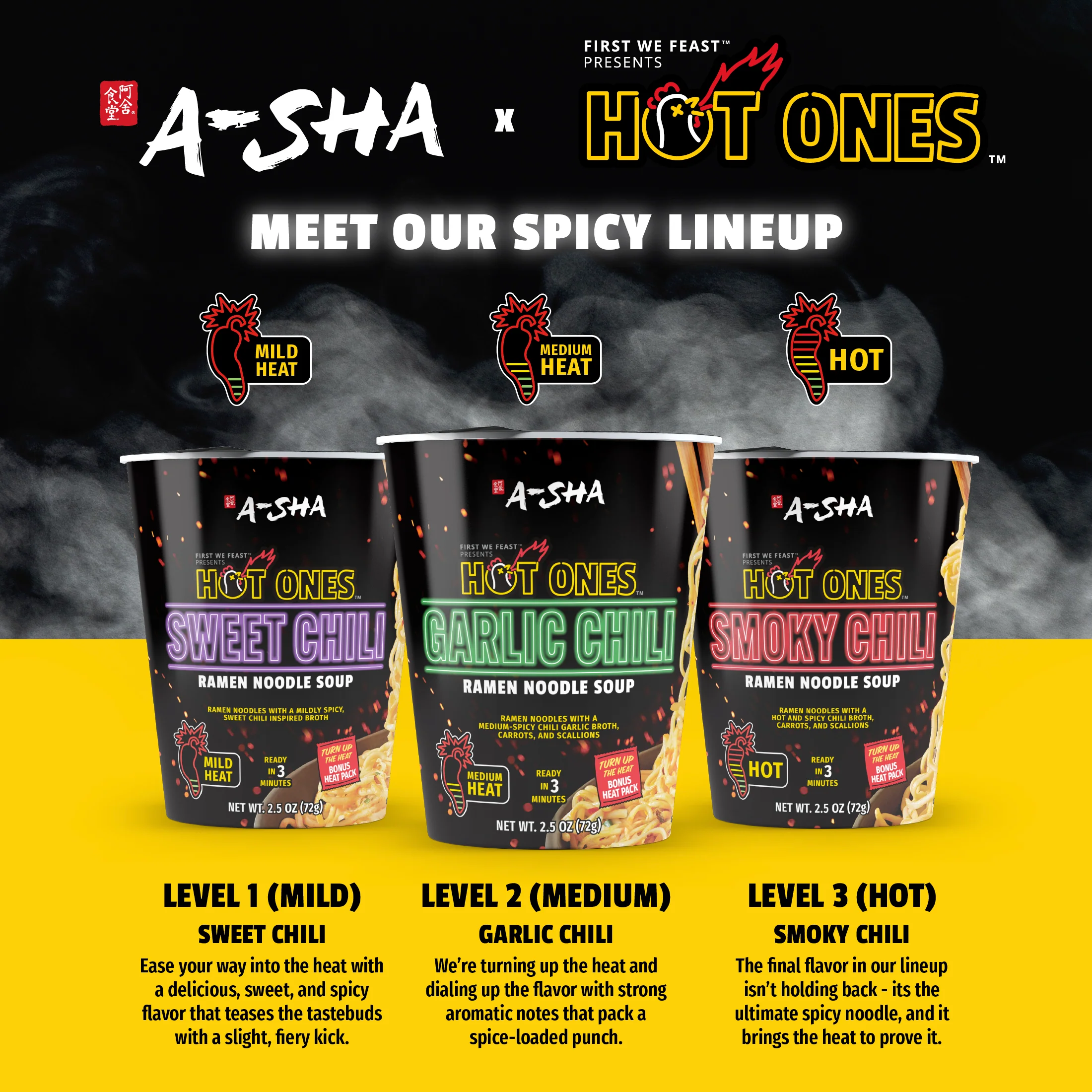 A-Sha x Hot Ones Fiery Feast Pack 18PK - Image 3