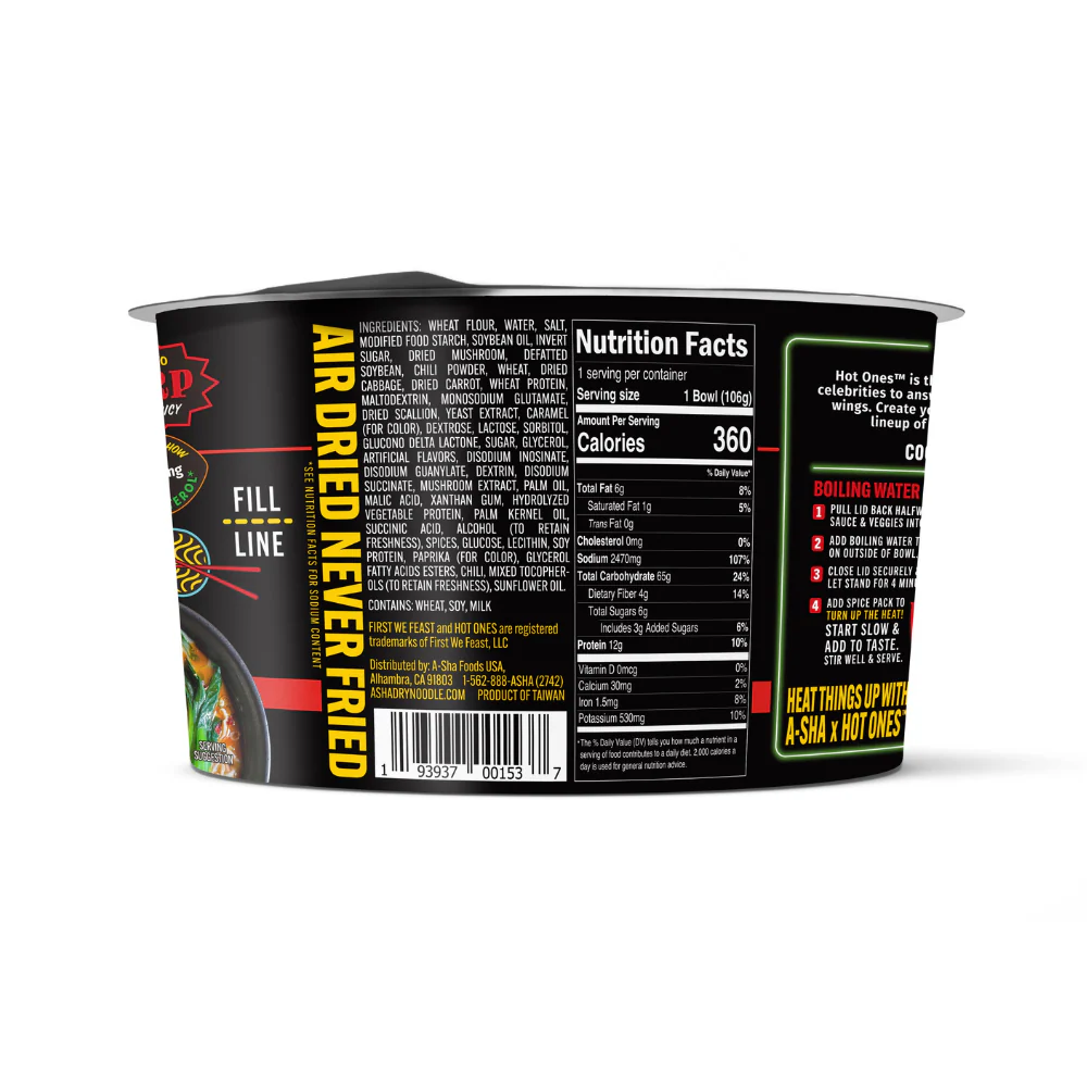 A-Sha x Hot Ones Taiwanese Tingly Pepper Noodles - Image 4