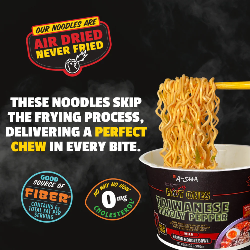 A-Sha x Hot Ones Taiwanese Tingly Pepper Noodles - Image 8