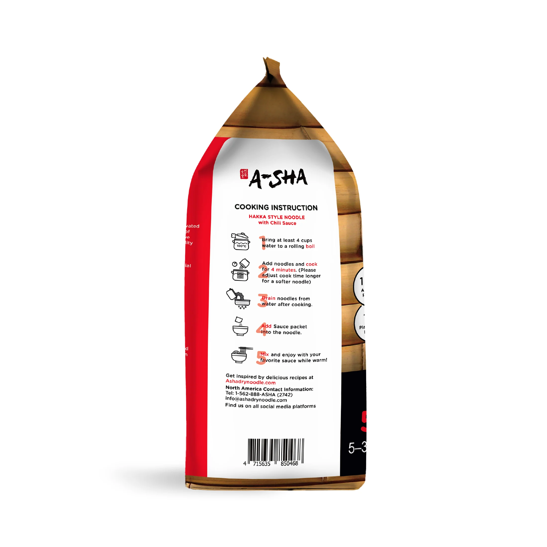 Hakka Wide Noodles - Chili Flavor - Image 3