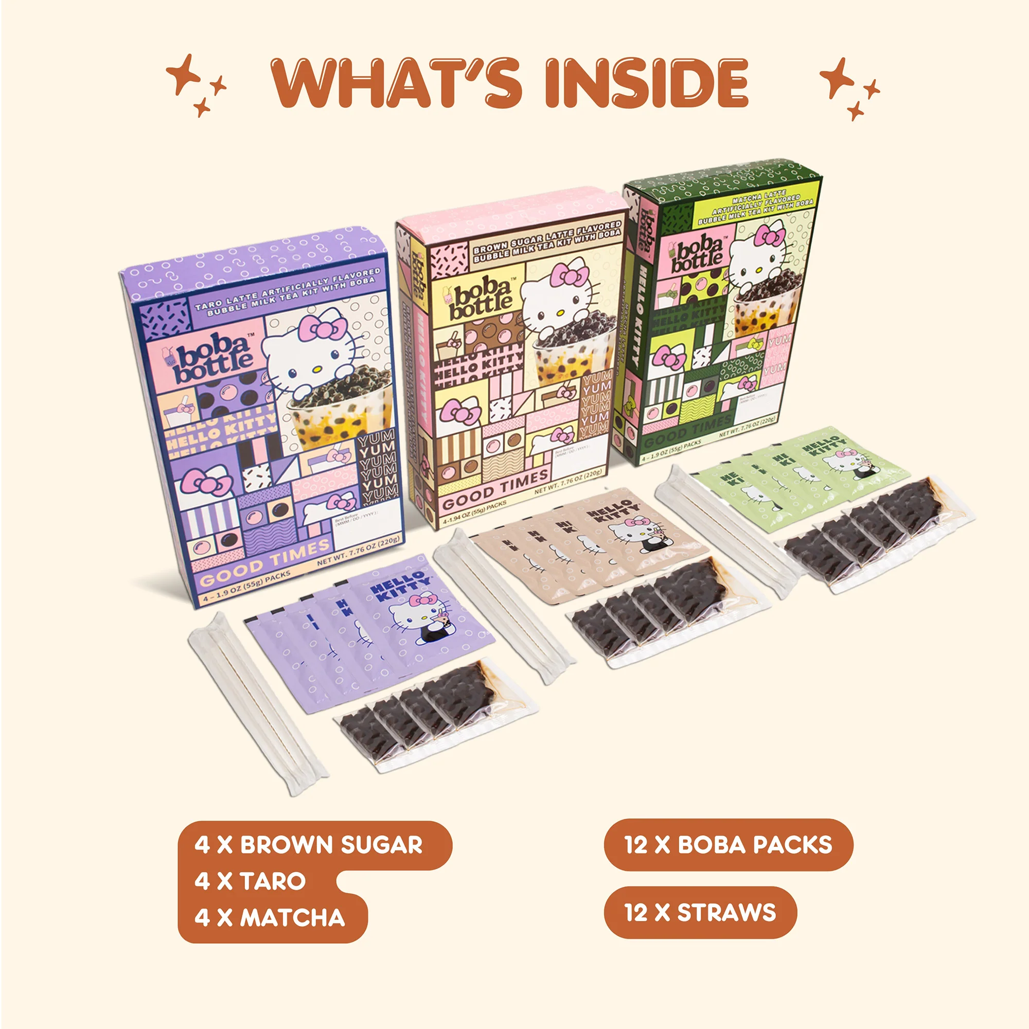 Hello Kitty Boba Kit Bundle - Image 3