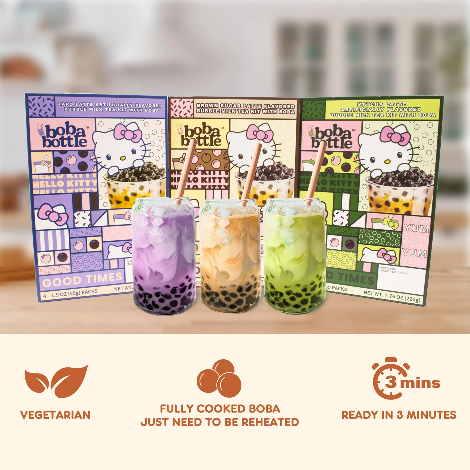 Hello Kitty Boba Kit Bundle - Image 4